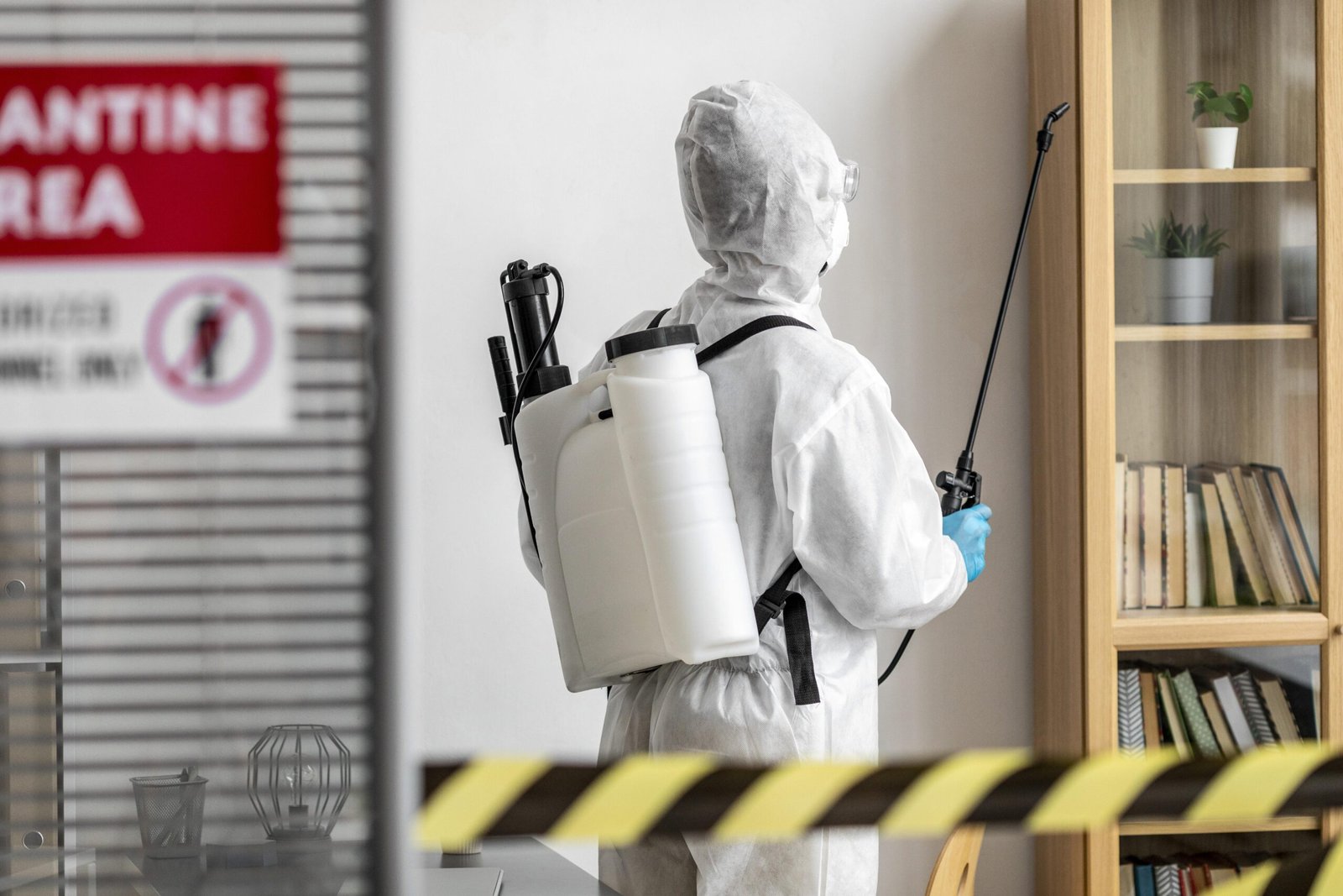 person-special-equipment-disinfecting-restricted-area
